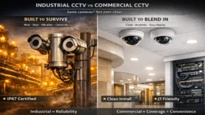 Why Industrial CCTV Systems Are Designed Differently Than Commercial CCTV