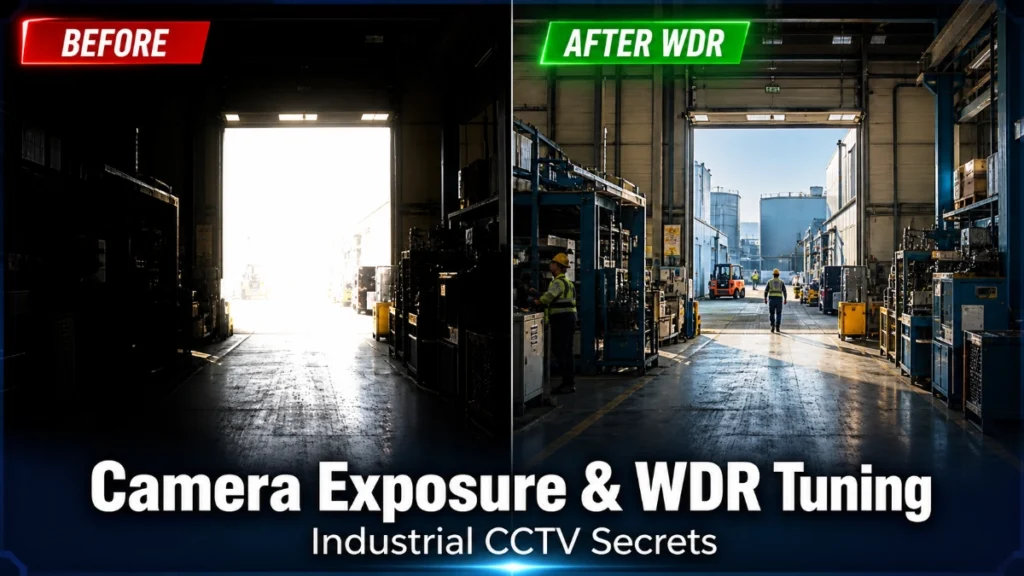 Camera Exposure and WDR Tuning for Industrial Lighting
