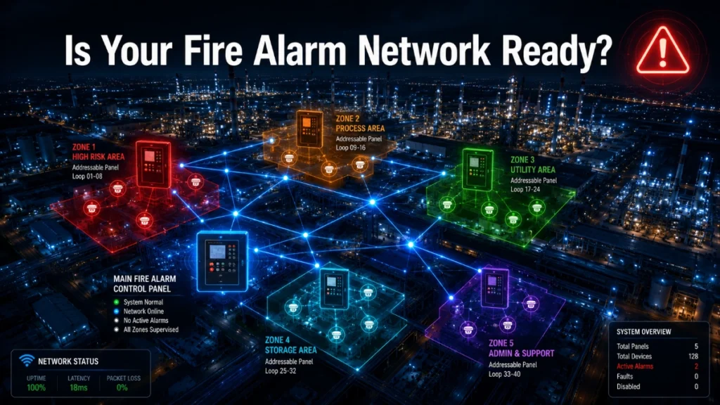 Fire Alarm Network Segmentation Strategy for Mega Industrial Facilities