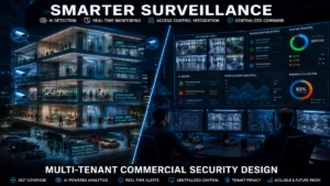 Surveillance Design for Multi-Tenant Commercial Facilities