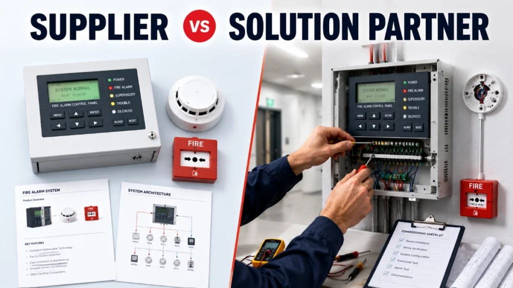 Difference Between a Fire Alarm Product Supplier and a Technical Solution Partner