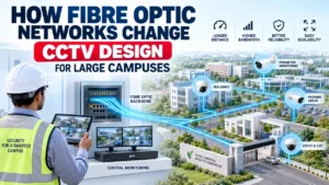 How Fibre Optic Networks Change CCTV Design for Large Campuses